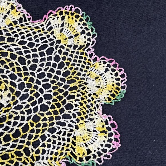 Handmade Crochet Doily Cotton Set of 6 Various size and colors See photos - Picture 8 of 8